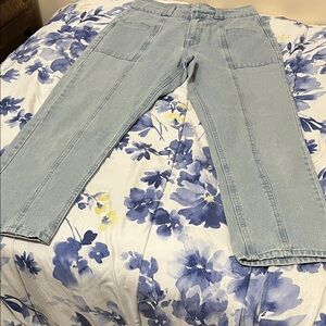 Forever 21 Light Blue Straight Leg Jeans